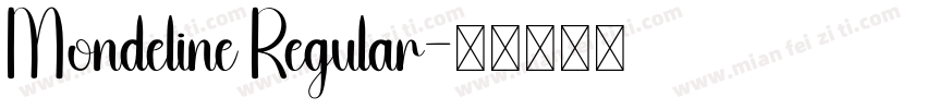 Mondeline Regular字体转换